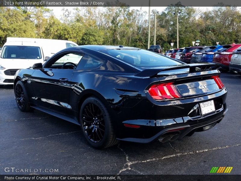 Shadow Black / Ebony 2019 Ford Mustang GT Fastback