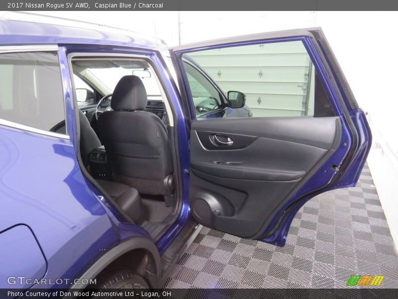 Caspian Blue / Charcoal 2017 Nissan Rogue SV AWD