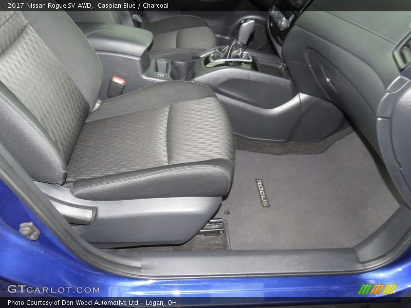 Caspian Blue / Charcoal 2017 Nissan Rogue SV AWD