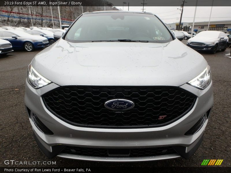 Ingot Silver / Ebony 2019 Ford Edge ST AWD