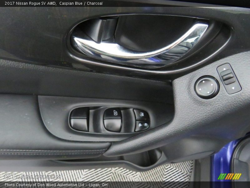 Caspian Blue / Charcoal 2017 Nissan Rogue SV AWD