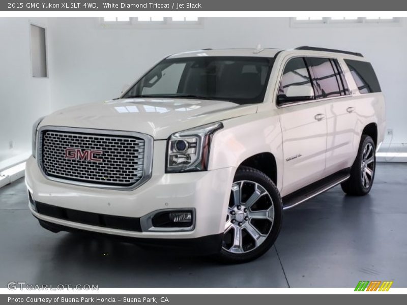 White Diamond Tricoat / Jet Black 2015 GMC Yukon XL SLT 4WD