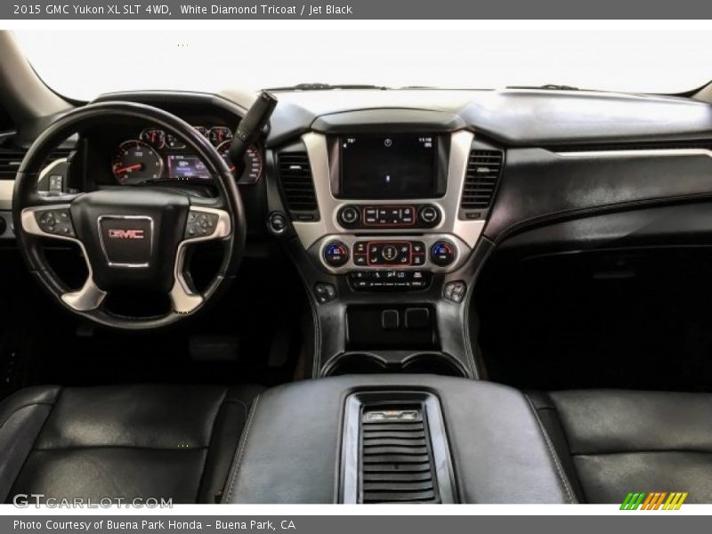 White Diamond Tricoat / Jet Black 2015 GMC Yukon XL SLT 4WD