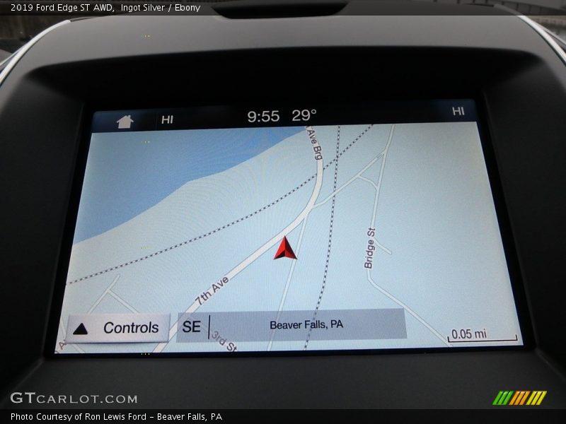 Navigation of 2019 Edge ST AWD