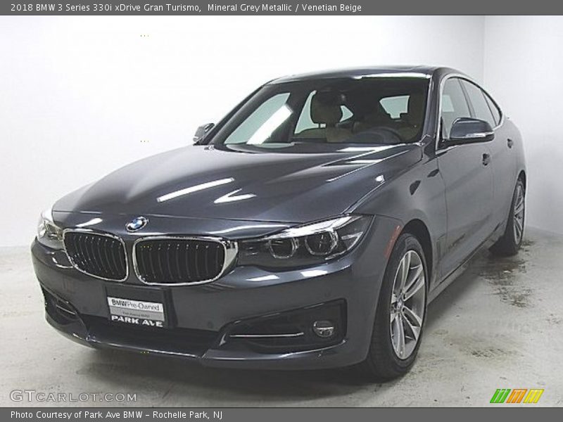 Mineral Grey Metallic / Venetian Beige 2018 BMW 3 Series 330i xDrive Gran Turismo