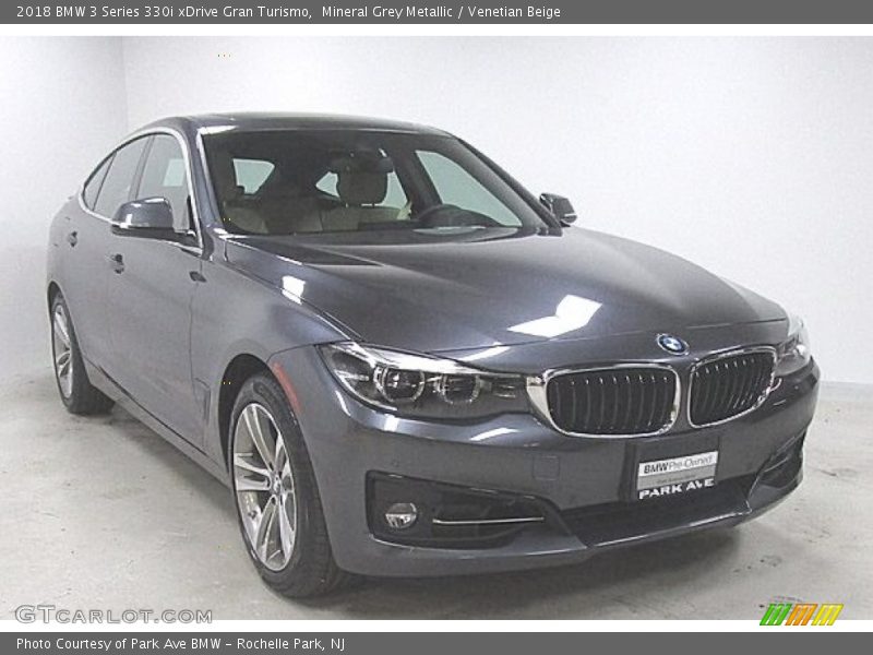 Mineral Grey Metallic / Venetian Beige 2018 BMW 3 Series 330i xDrive Gran Turismo