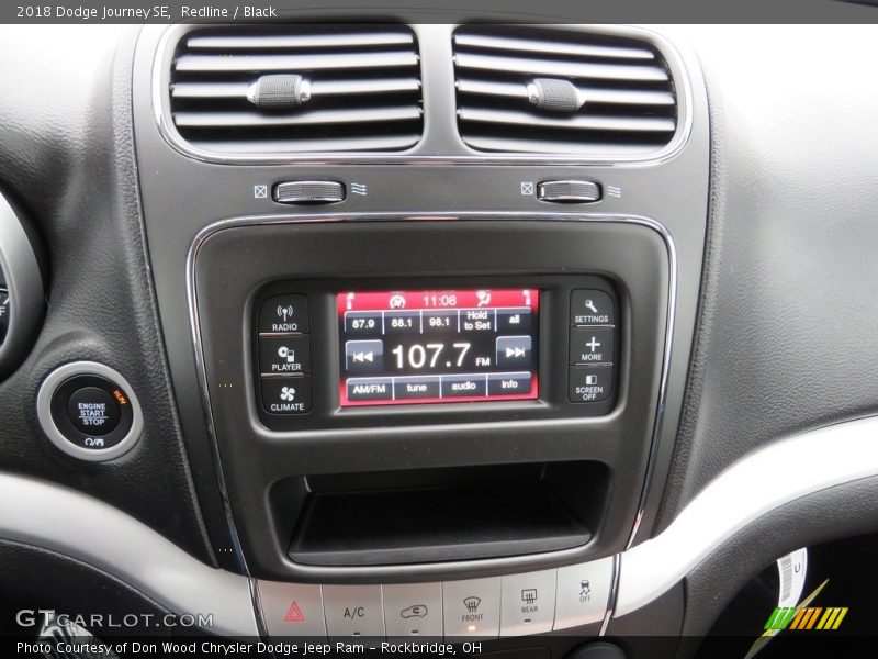 Redline / Black 2018 Dodge Journey SE