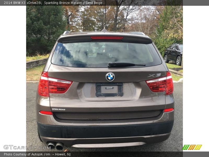Sparkling Bronze Metallic / Sand Beige 2014 BMW X3 xDrive28i
