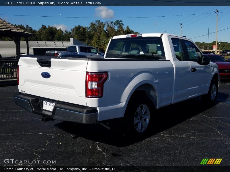 Oxford White / Earth Gray 2018 Ford F150 XL SuperCab