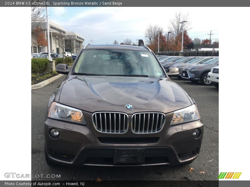 Sparkling Bronze Metallic / Sand Beige 2014 BMW X3 xDrive28i