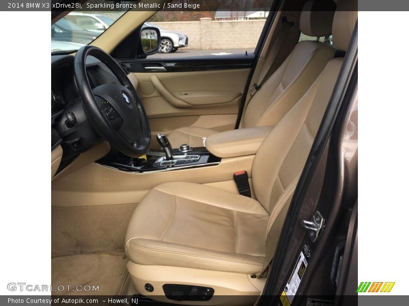 Sparkling Bronze Metallic / Sand Beige 2014 BMW X3 xDrive28i