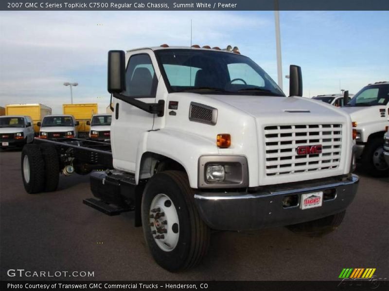 Summit White / Pewter 2007 GMC C Series TopKick C7500 Regular Cab Chassis