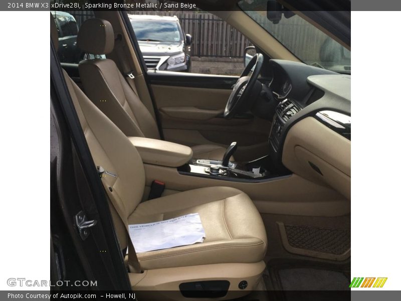 Sparkling Bronze Metallic / Sand Beige 2014 BMW X3 xDrive28i