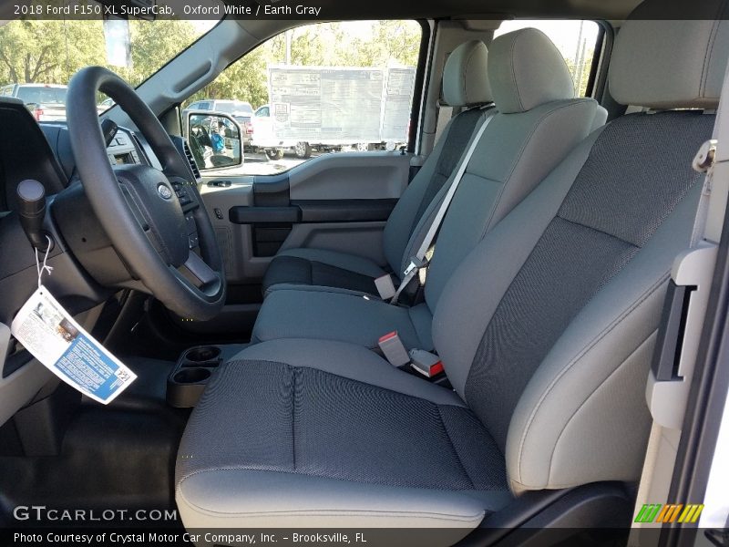 Oxford White / Earth Gray 2018 Ford F150 XL SuperCab