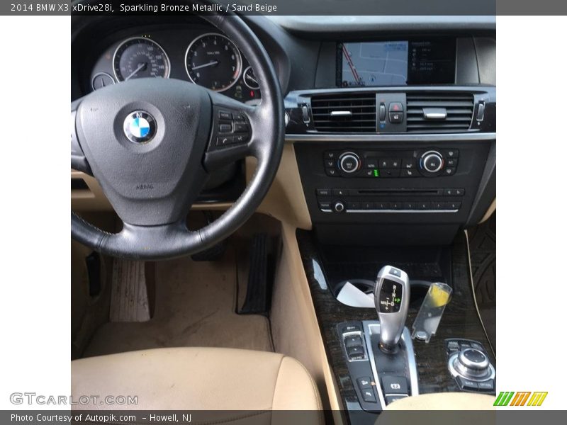 Sparkling Bronze Metallic / Sand Beige 2014 BMW X3 xDrive28i