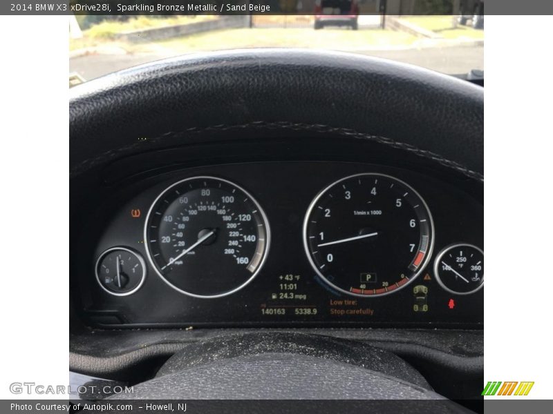 Sparkling Bronze Metallic / Sand Beige 2014 BMW X3 xDrive28i
