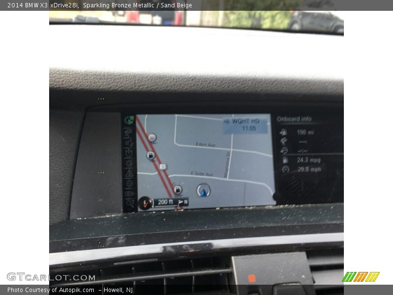 Sparkling Bronze Metallic / Sand Beige 2014 BMW X3 xDrive28i