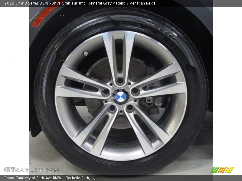 Mineral Grey Metallic / Venetian Beige 2018 BMW 3 Series 330i xDrive Gran Turismo