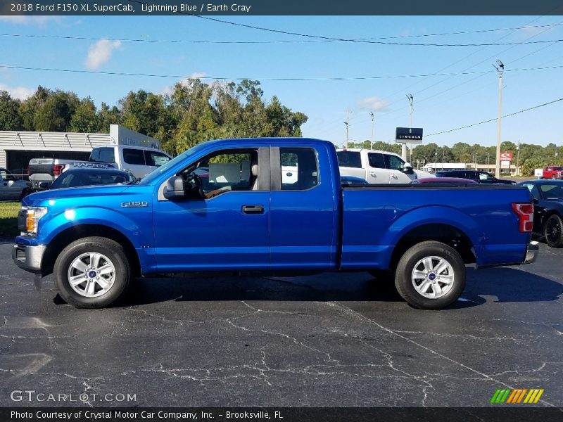 Lightning Blue / Earth Gray 2018 Ford F150 XL SuperCab