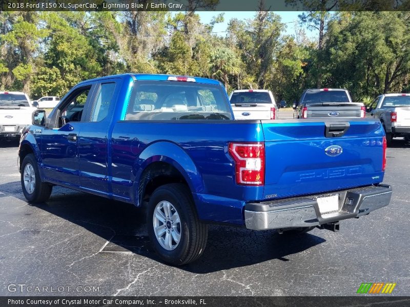 Lightning Blue / Earth Gray 2018 Ford F150 XL SuperCab