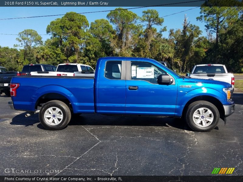 Lightning Blue / Earth Gray 2018 Ford F150 XL SuperCab