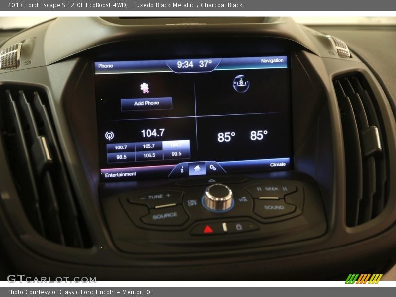 Tuxedo Black Metallic / Charcoal Black 2013 Ford Escape SE 2.0L EcoBoost 4WD