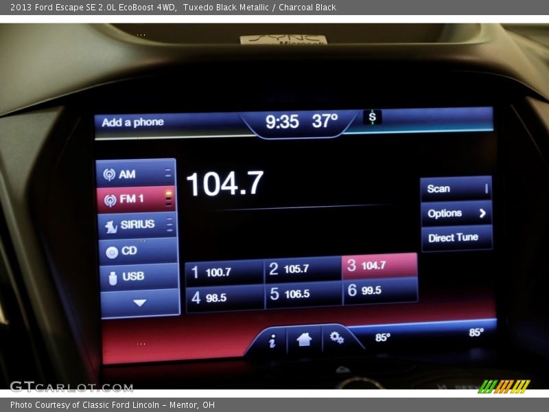 Tuxedo Black Metallic / Charcoal Black 2013 Ford Escape SE 2.0L EcoBoost 4WD