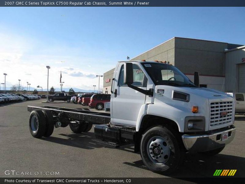 Summit White / Pewter 2007 GMC C Series TopKick C7500 Regular Cab Chassis