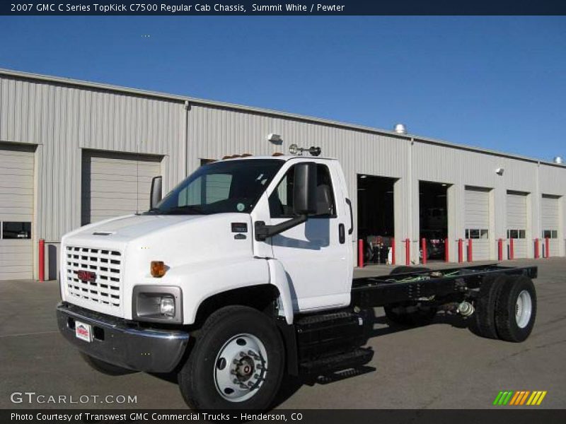 Summit White / Pewter 2007 GMC C Series TopKick C7500 Regular Cab Chassis
