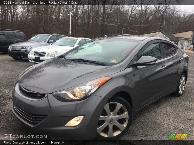 Radiant Silver / Gray 2011 Hyundai Elantra Limited