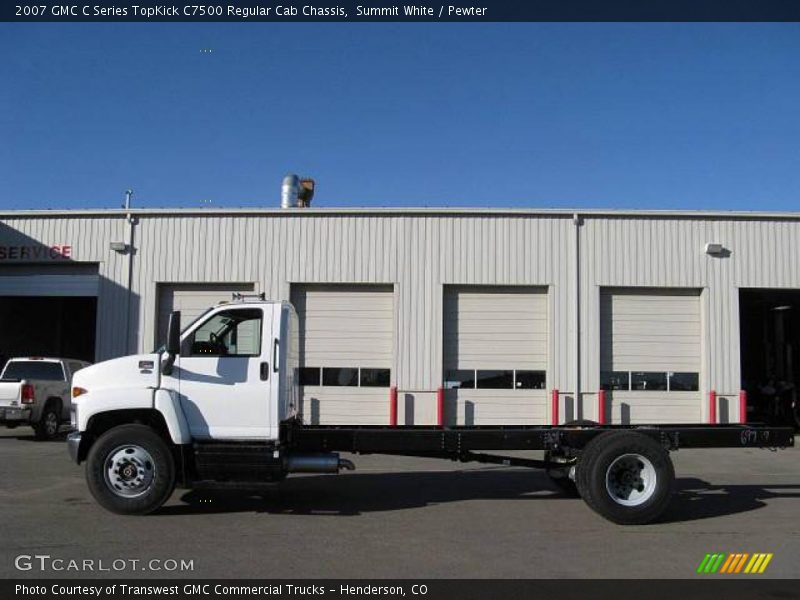 Summit White / Pewter 2007 GMC C Series TopKick C7500 Regular Cab Chassis