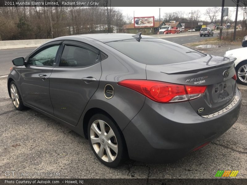 Radiant Silver / Gray 2011 Hyundai Elantra Limited