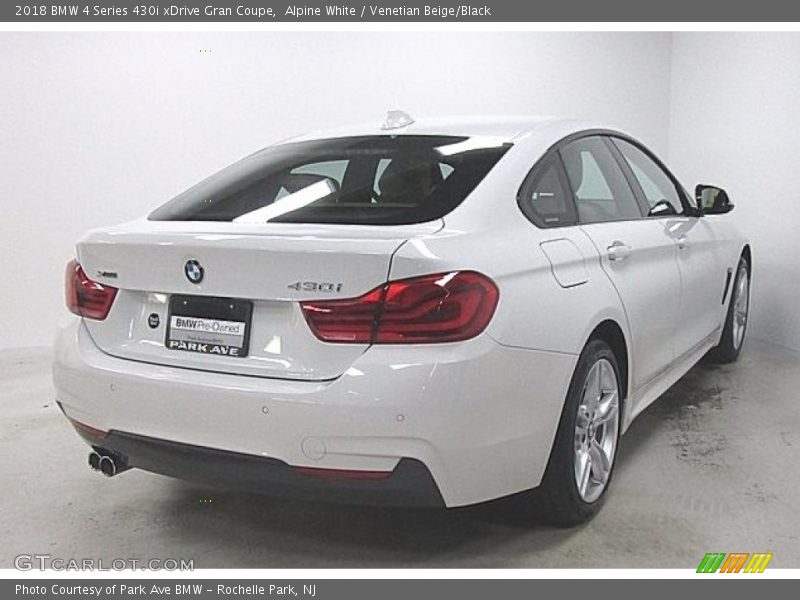 Alpine White / Venetian Beige/Black 2018 BMW 4 Series 430i xDrive Gran Coupe