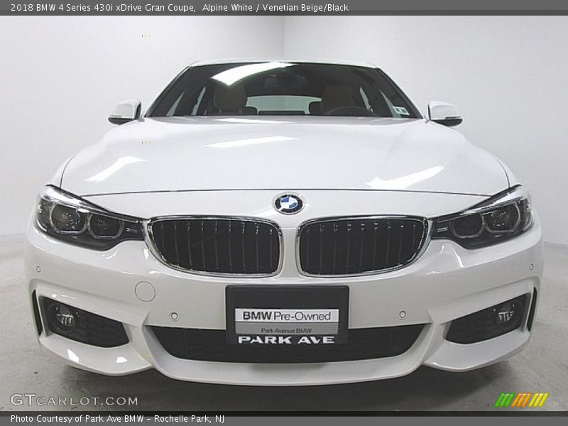 Alpine White / Venetian Beige/Black 2018 BMW 4 Series 430i xDrive Gran Coupe