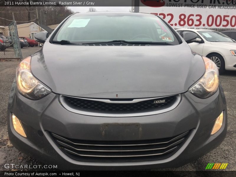 Radiant Silver / Gray 2011 Hyundai Elantra Limited