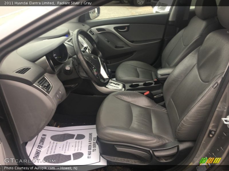 Radiant Silver / Gray 2011 Hyundai Elantra Limited