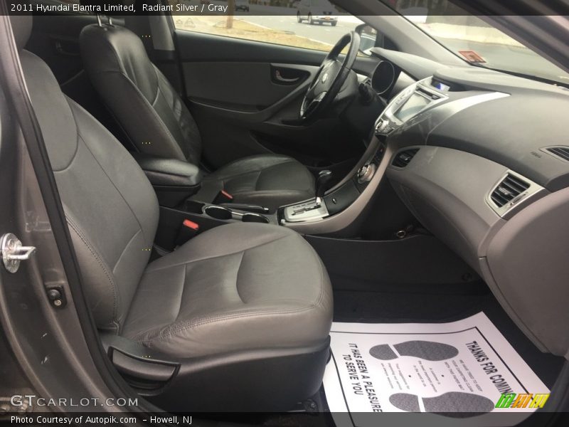 Radiant Silver / Gray 2011 Hyundai Elantra Limited