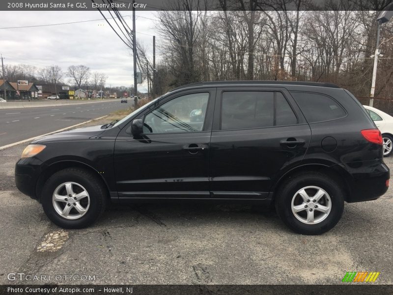 Ebony Black / Gray 2008 Hyundai Santa Fe GLS