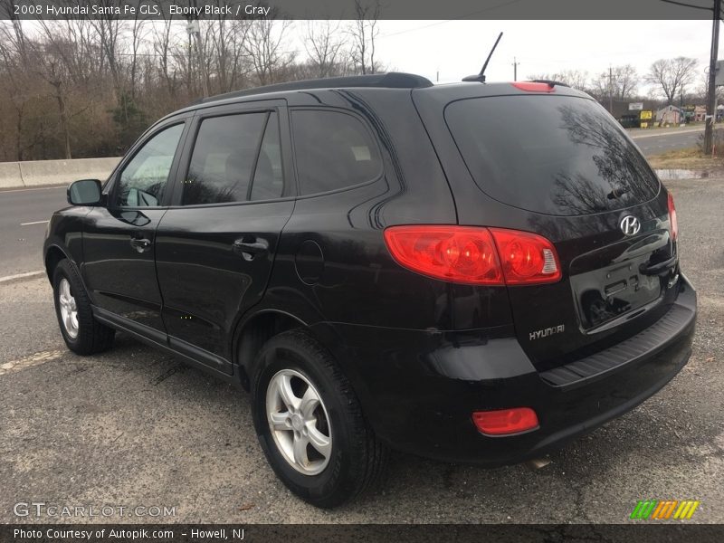 Ebony Black / Gray 2008 Hyundai Santa Fe GLS