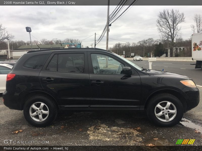Ebony Black / Gray 2008 Hyundai Santa Fe GLS