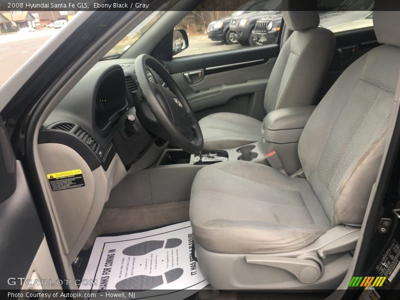 Ebony Black / Gray 2008 Hyundai Santa Fe GLS