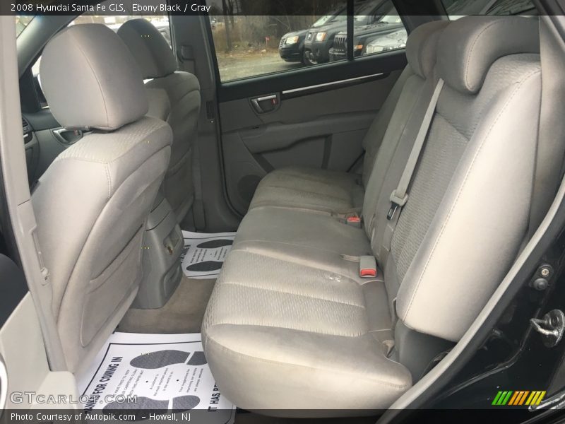 Ebony Black / Gray 2008 Hyundai Santa Fe GLS