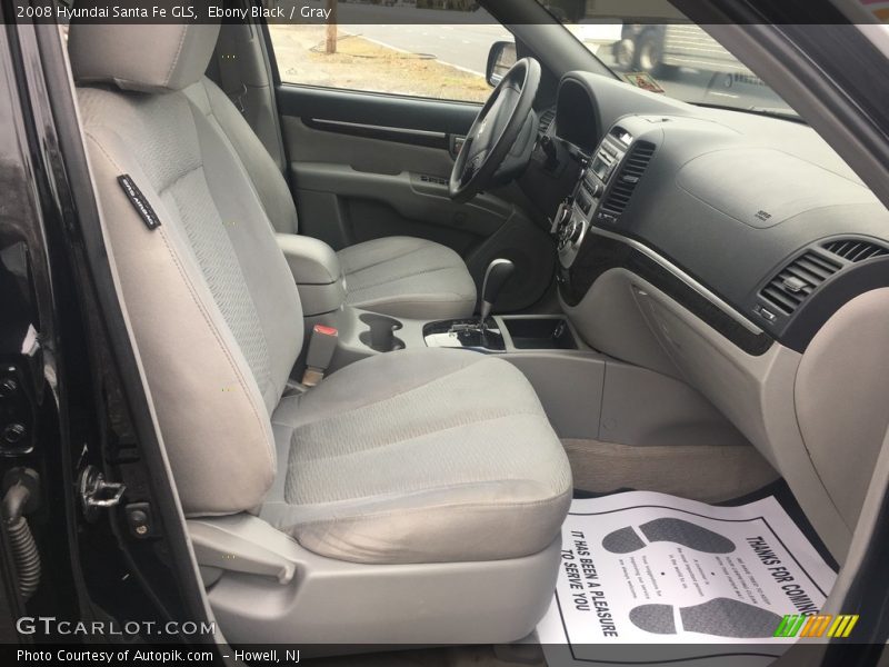 Ebony Black / Gray 2008 Hyundai Santa Fe GLS