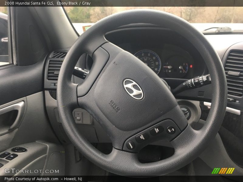 Ebony Black / Gray 2008 Hyundai Santa Fe GLS