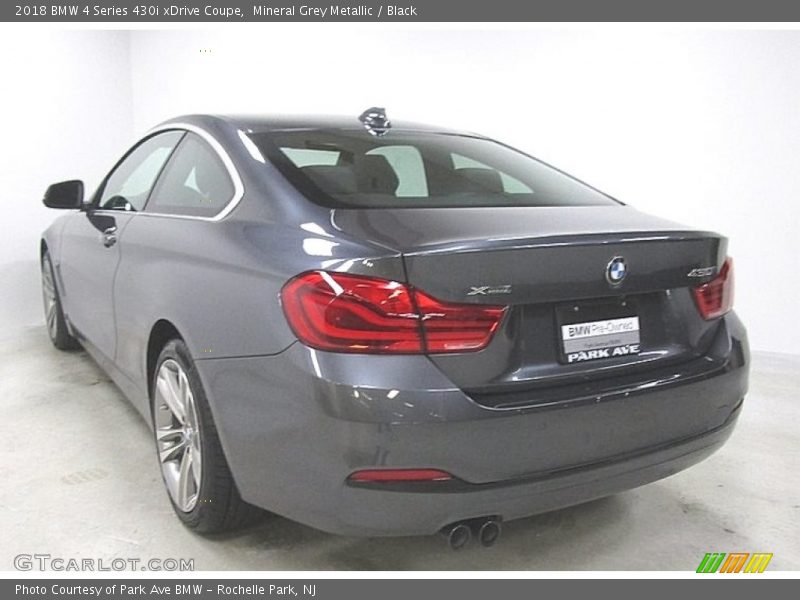 Mineral Grey Metallic / Black 2018 BMW 4 Series 430i xDrive Coupe