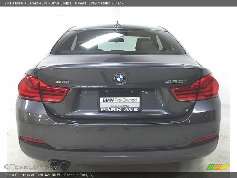 Mineral Grey Metallic / Black 2018 BMW 4 Series 430i xDrive Coupe