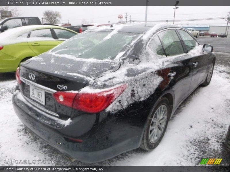 Black Obsidian / Graphite 2014 Infiniti Q 50 3.7 AWD Premium