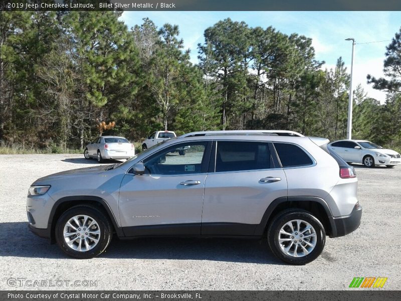 Billet Silver Metallic / Black 2019 Jeep Cherokee Latitude