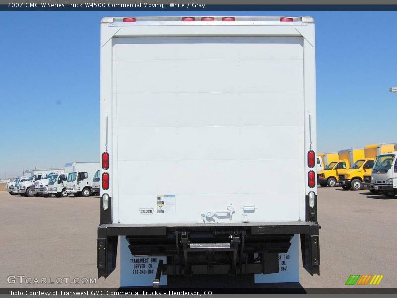 White / Gray 2007 GMC W Series Truck W4500 Commercial Moving