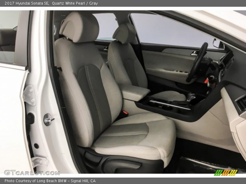 Quartz White Pearl / Gray 2017 Hyundai Sonata SE
